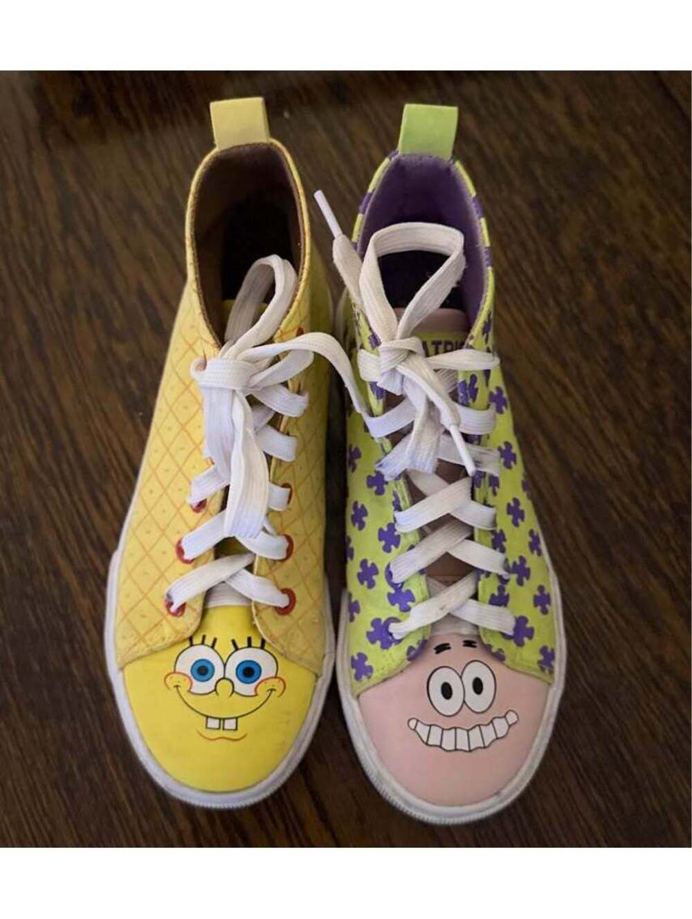 SpongeBob SquarePants Patrick High Top Sneakers Kids Size 4 Nickelodeon 2023
